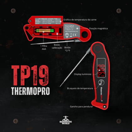 Thermopro TP19 Ultra Rápido - barbecue world