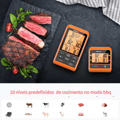 Thermopro 300M Wireless Digital - 4 Sondas TP829 - barbecue world