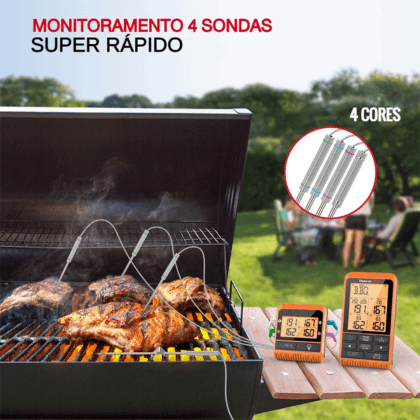 Thermopro 300M Wireless Digital - 4 Sondas TP829 - barbecue world